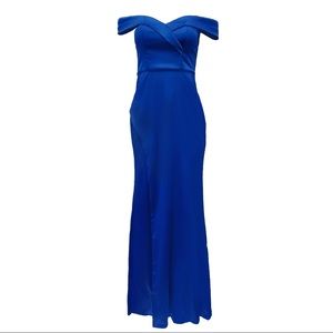 Formal blue gown Juniors size 7 NWT